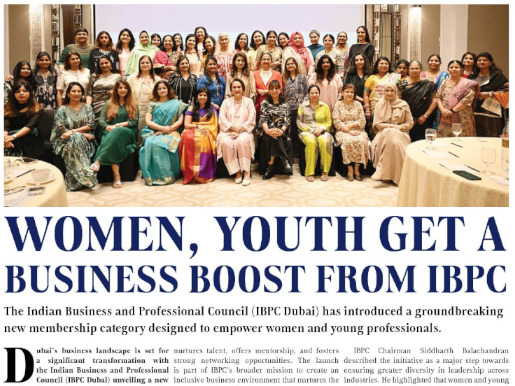 IBPC Dubai unveils affiliate Tier to empower women, youth entrepreneurs