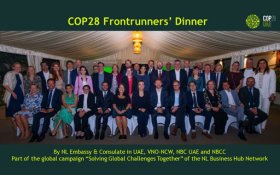 Dutch frontrunner companies present sustainability pledge to UAE minister H.E Al Zeyoudi