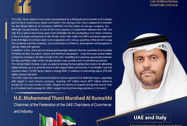 UAE and Italy A historical friendship and a mutual…